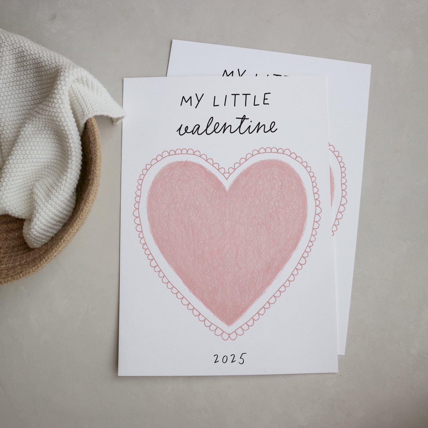 Valentine's day print at home handprint/footprint - DIGITAL DOWNLOAD