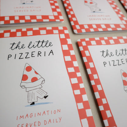 Personalised kids play pizzeria menu