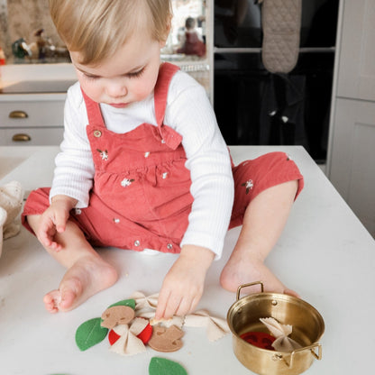 Personalised play food pasta pot