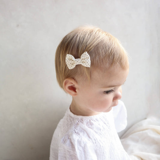 Spotted hair bow - pack of two